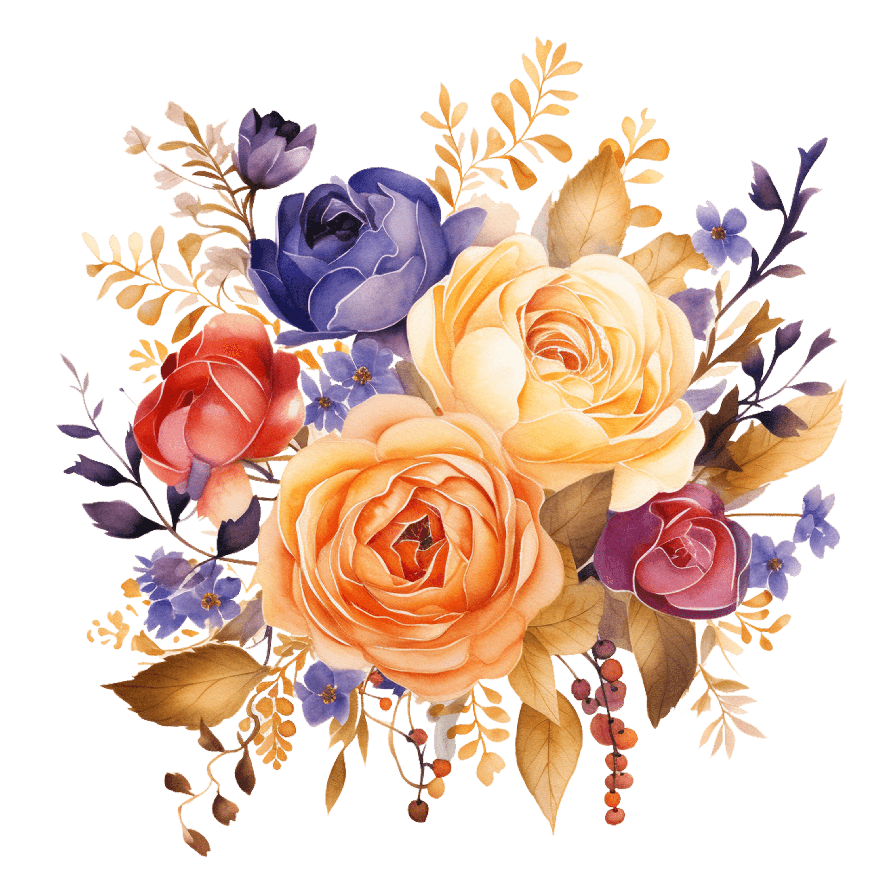 flower on top left corner