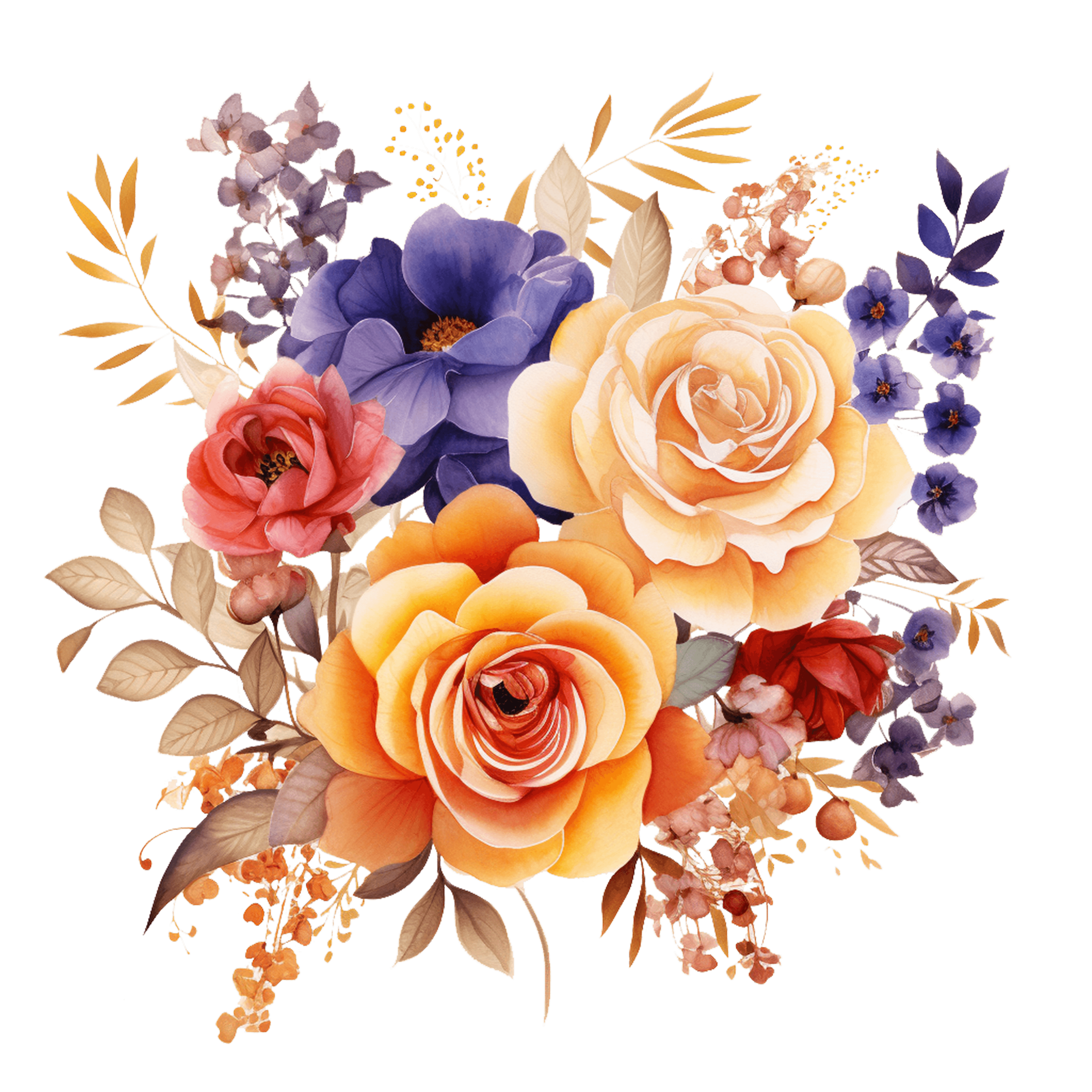 flower on bottom right corner